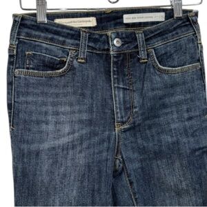 Pilcro jeans anthropologie sz 27 skinny high rise Dark Blue Jeans distressed